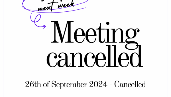 Meeting Cancellation